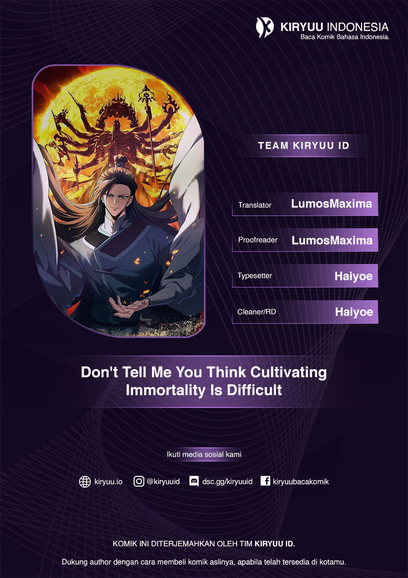 Don’t Tell Me You Think Cultivating Immortality Is Difficult? Chapter 32 Image 0