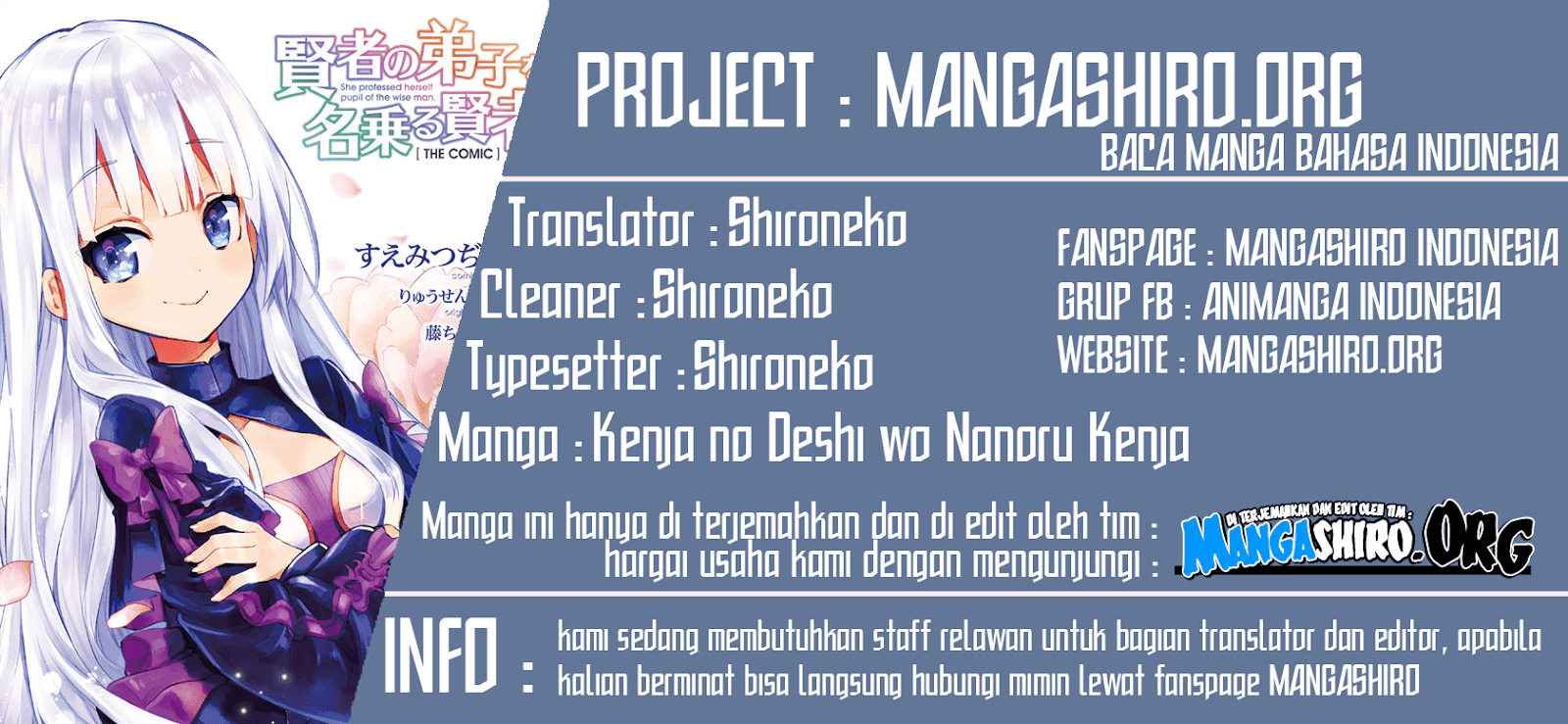 Kenja no Deshi wo Nanoru Kenja Chapter 27 Image 0