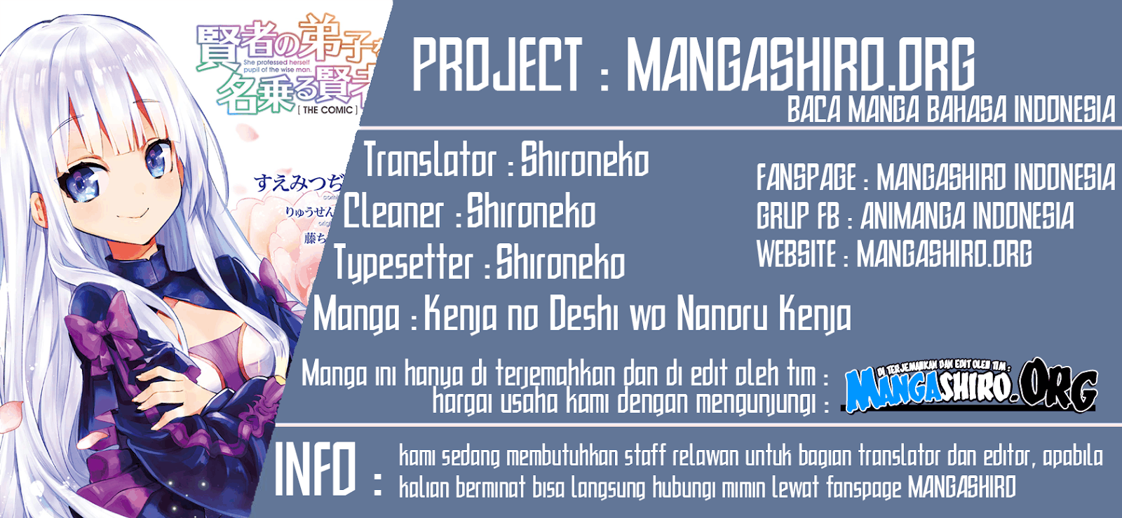 Kenja no Deshi wo Nanoru Kenja Chapter 30 Image 0