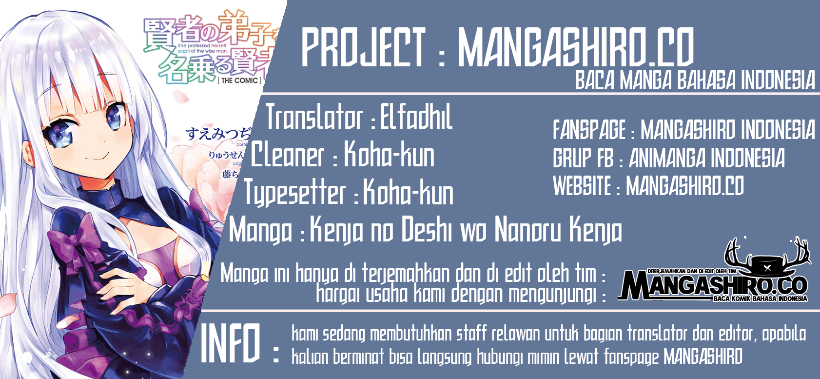 Kenja no Deshi wo Nanoru Kenja Chapter 39 Image 0
