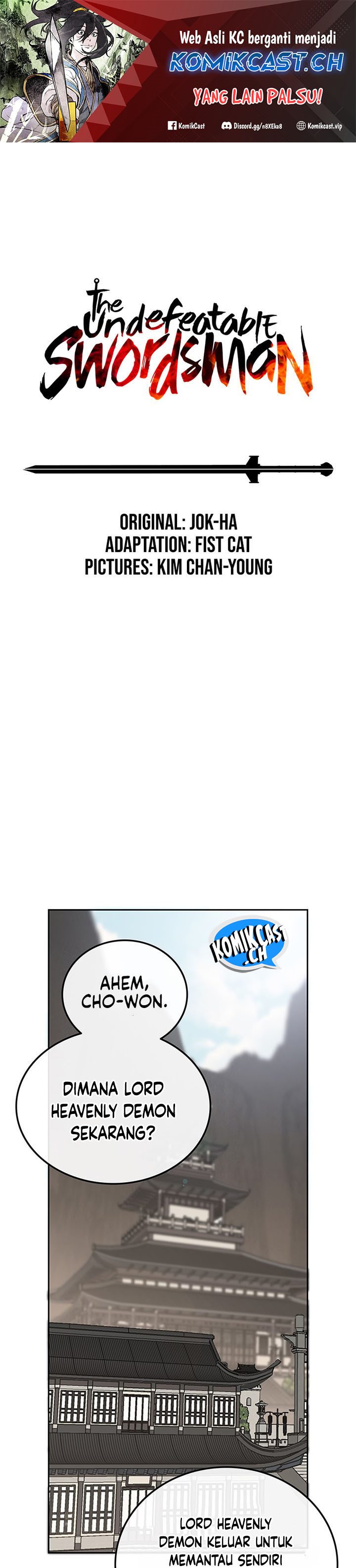 The Undefeatable Swordsman Chapter 180 Image 1