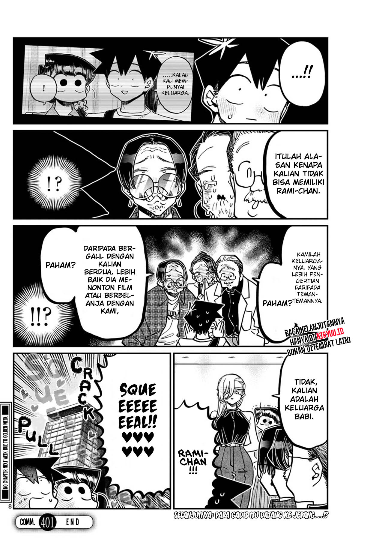 Komi-san wa Komyushou Desu. Chapter 401 Image 8