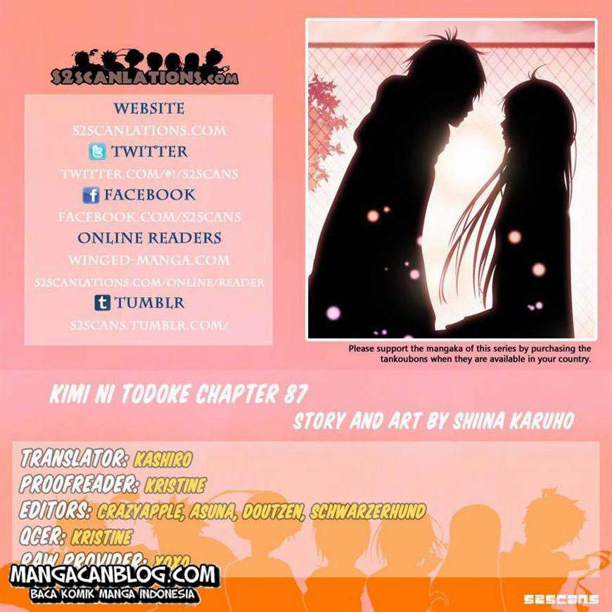 Kimi ni Todoke Chapter 87 Indonesia Image 0