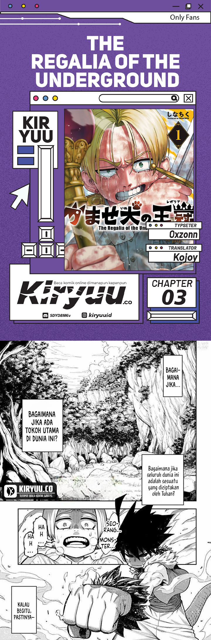 The Regalia of the Underdog Chapter 03 Image 0