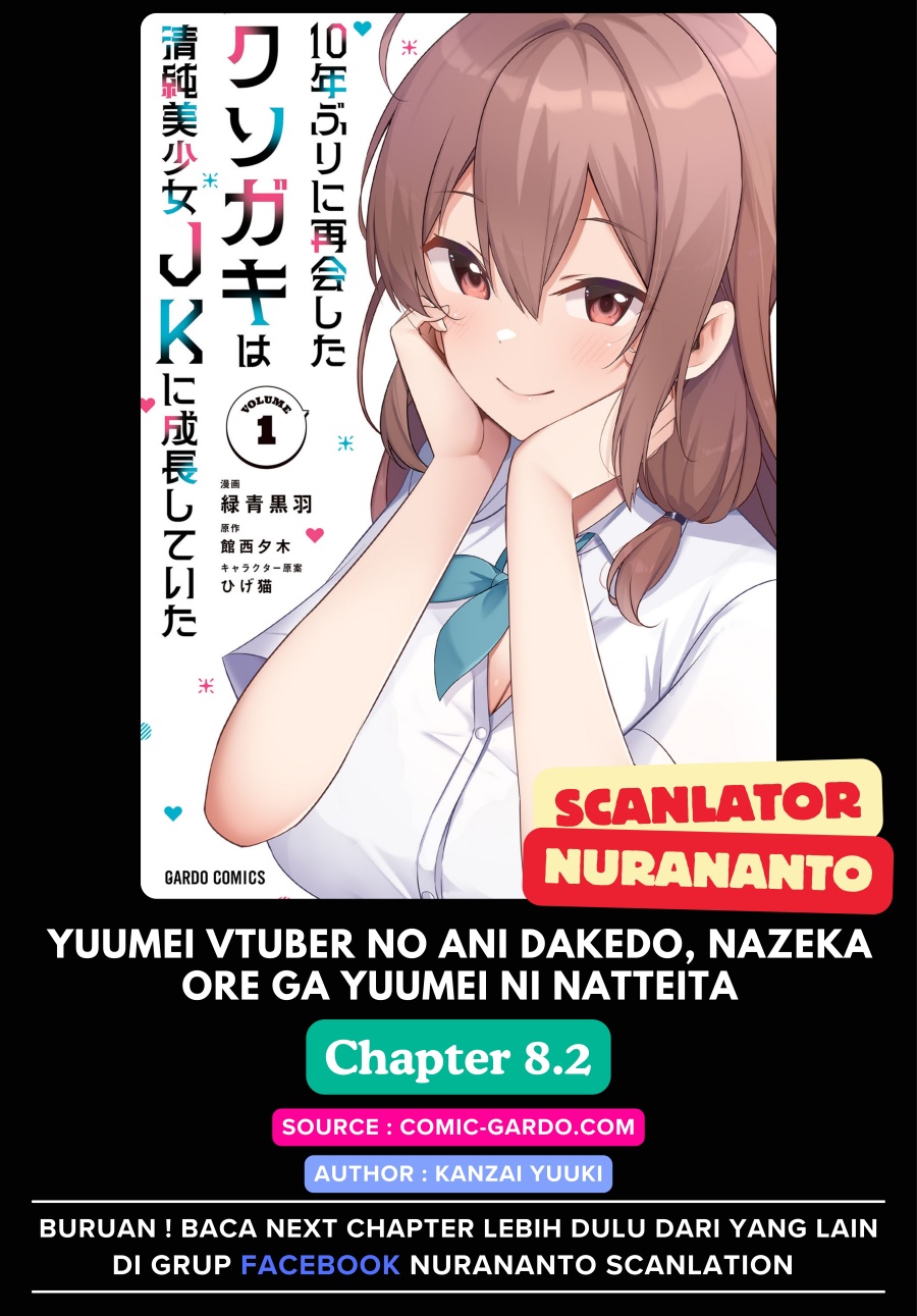 10-Nen Buri ni Saikai shita Kusogaki wa Seijun Bishoujo JK ni Seichou shiteita Chapter 08.2 Image 0