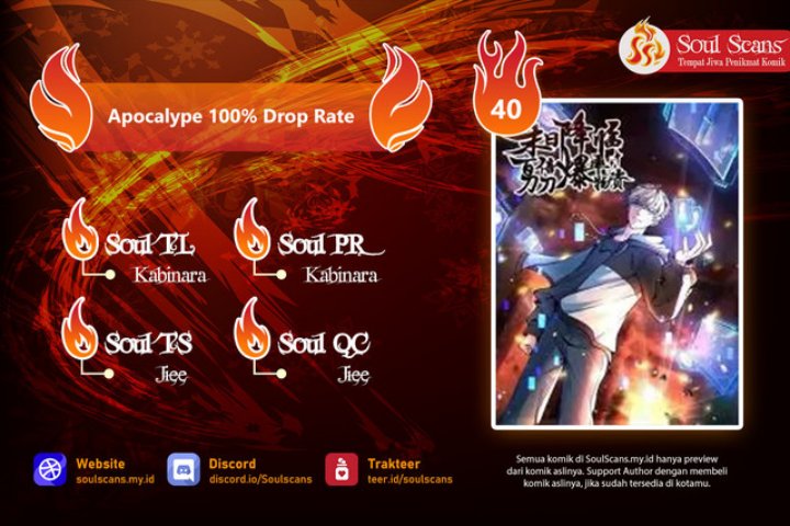 Apocalypse 100% Drop Rate Chapter 40 Image 0