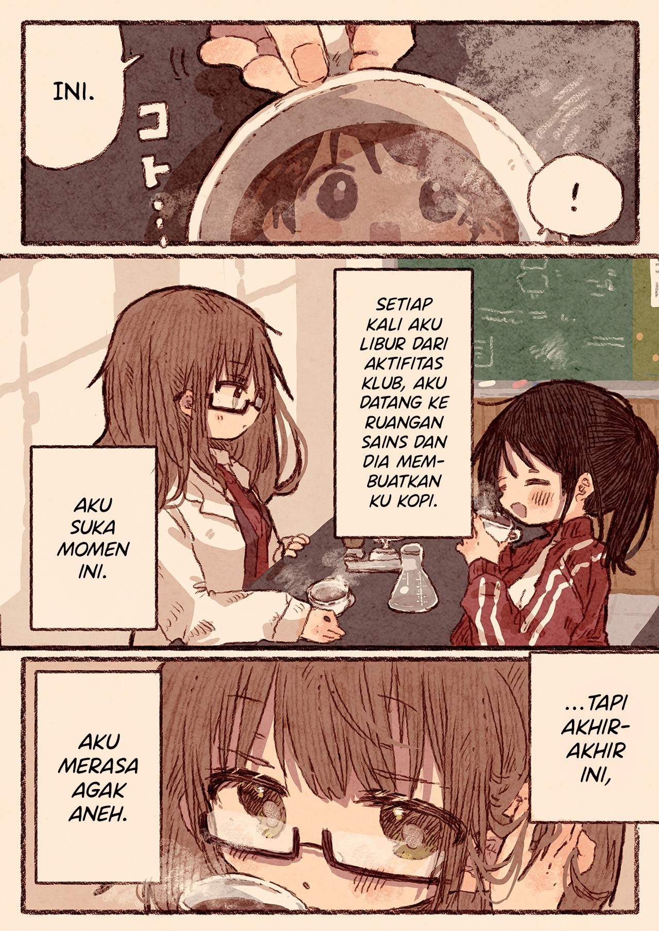 Rikei Joshi to Taiikukaikei Joshi no Yuri Manga Chapter 01 Image 1