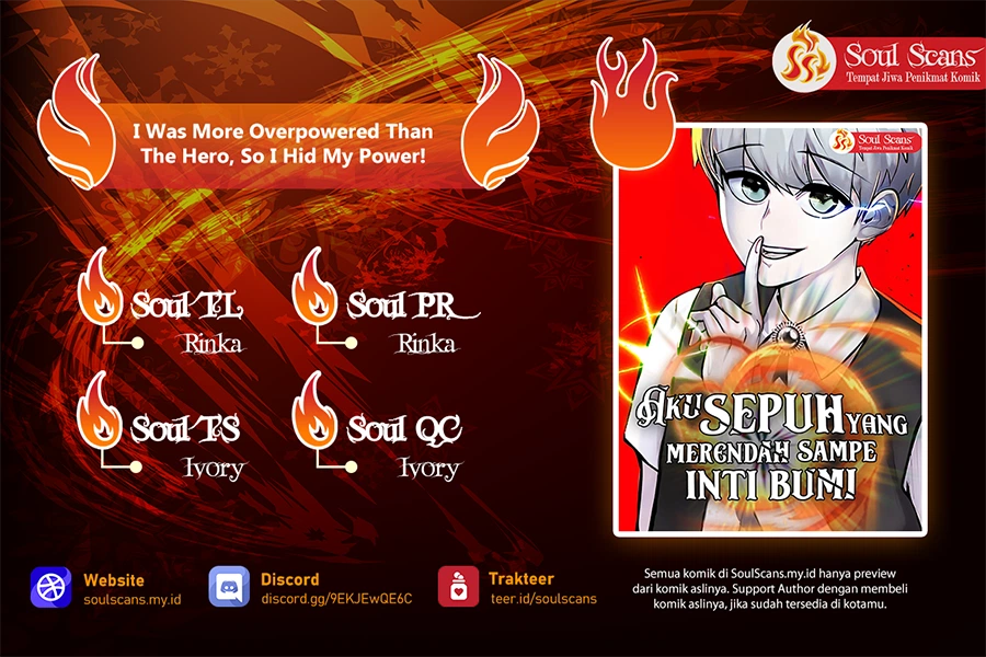 I Was More Overpowered Than the Hero, so I Hid My Power! Chapter 71 S1 END Image 0