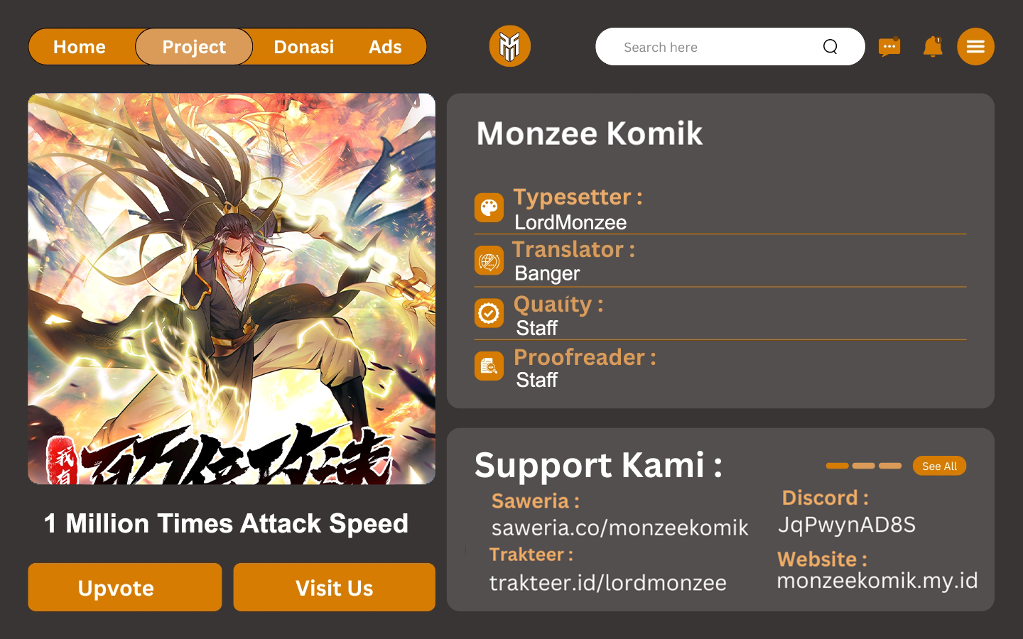 1 Million Times Attack Speed Chapter 77 Image 0