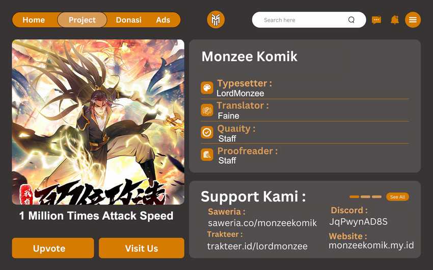 1 Million Times Attack Speed Chapter 82 Image 0