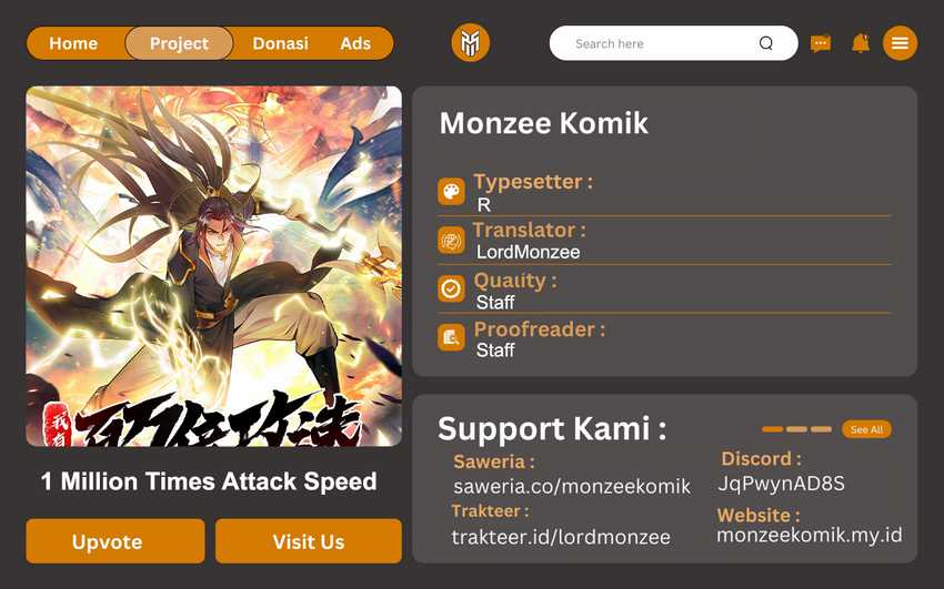 1 Million Times Attack Speed Chapter 95 Image 0