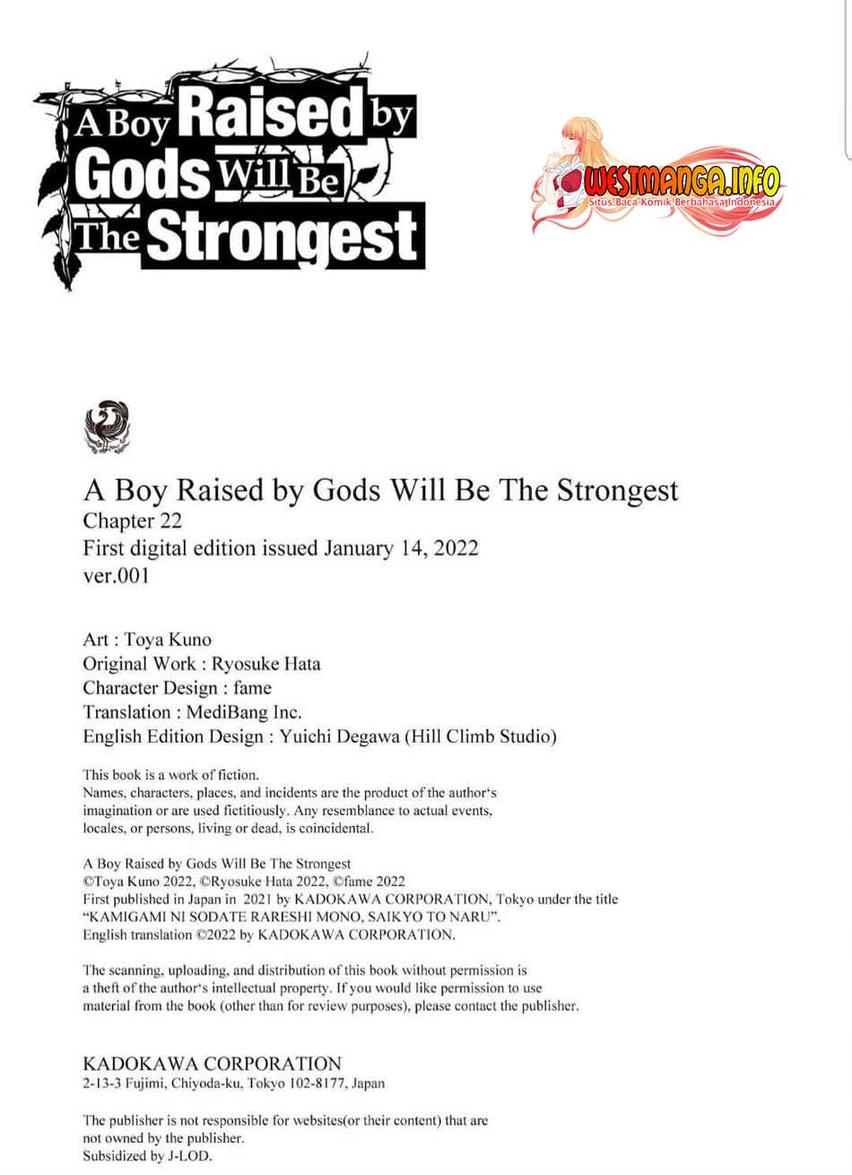 Kamigami ni Sodaterare Shimo no, Saikyou to Naru Chapter 22.2 Image 14