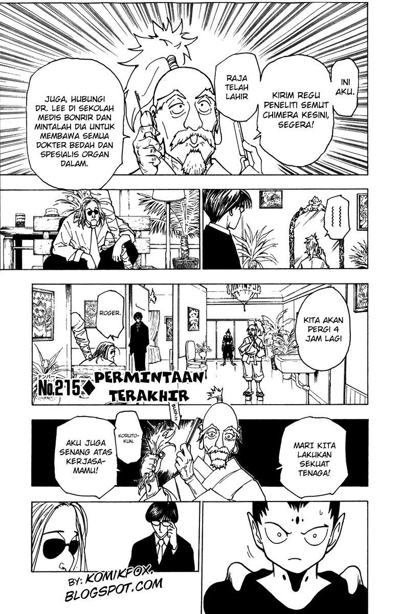 Hunter x Hunter Chapter 215 Image 0