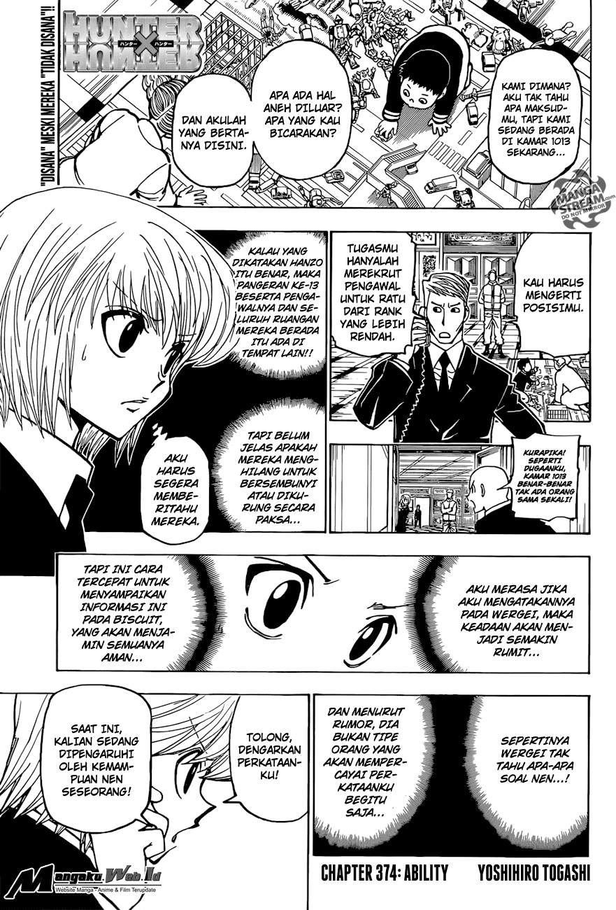 Hunter x Hunter Chapter 374 Image 0