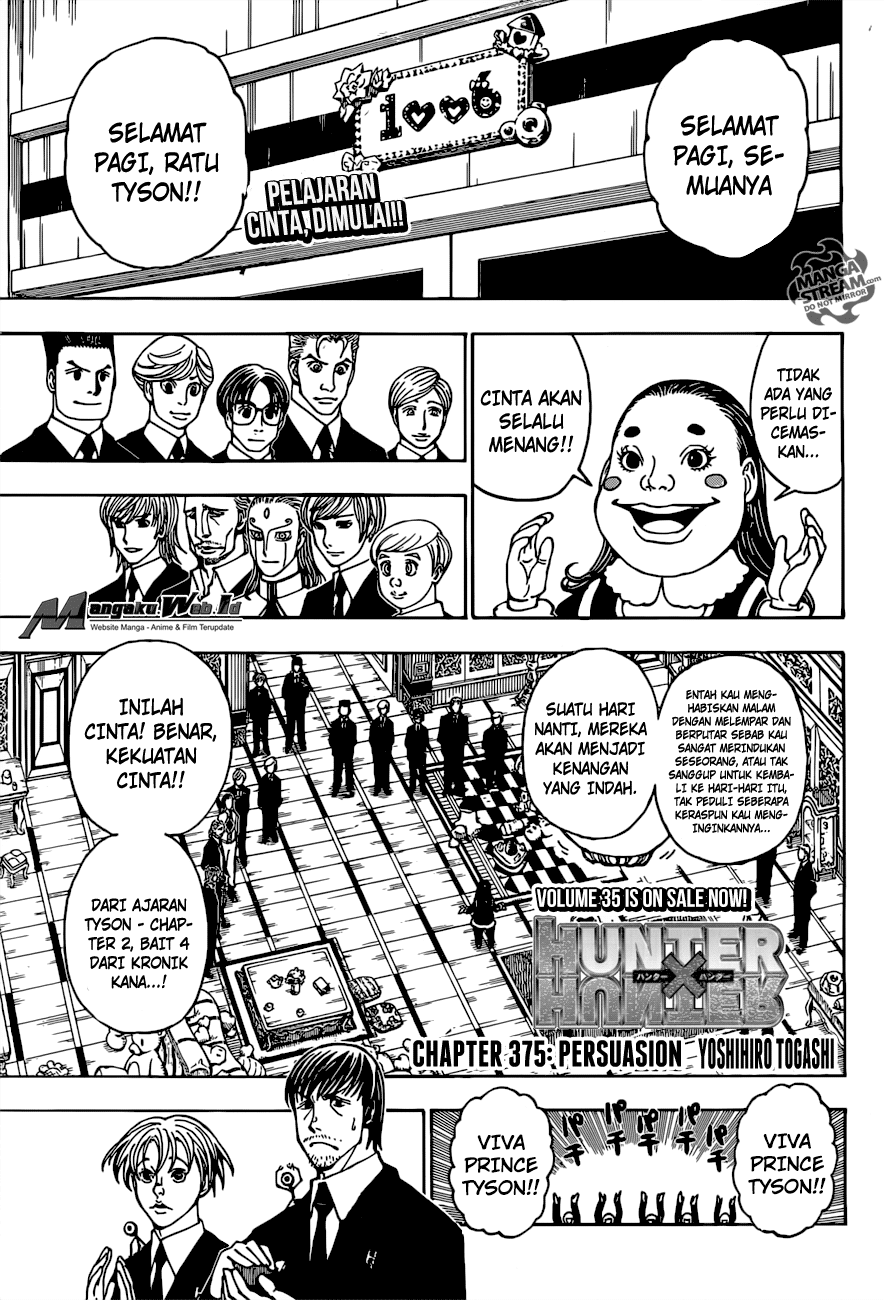 Hunter x Hunter Chapter 375 Image 1