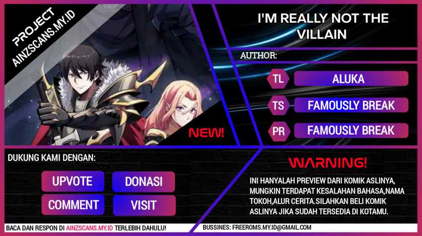 I’m Really Not The Villain Chapter 13 Image 0