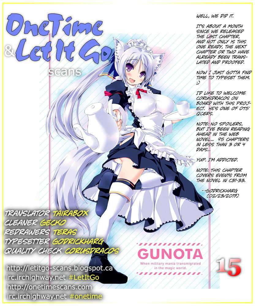 Gunota ga Mahou Sekai ni Tensei Shitara, Gendai Heiki de Guntai Harem o Tsukucchaimashita!? Chapter 15 Image 1