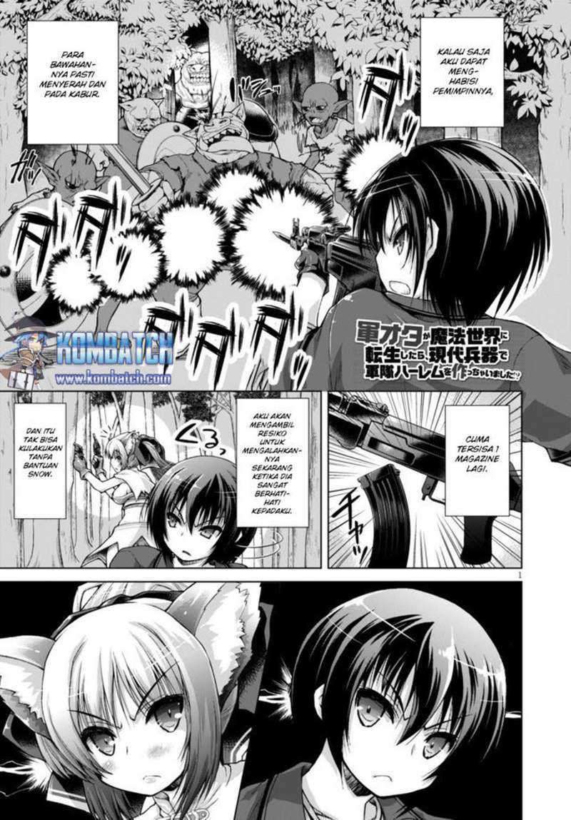 Gunota ga Mahou Sekai ni Tensei Shitara, Gendai Heiki de Guntai Harem o Tsukucchaimashita!? Chapter 9 Image 1