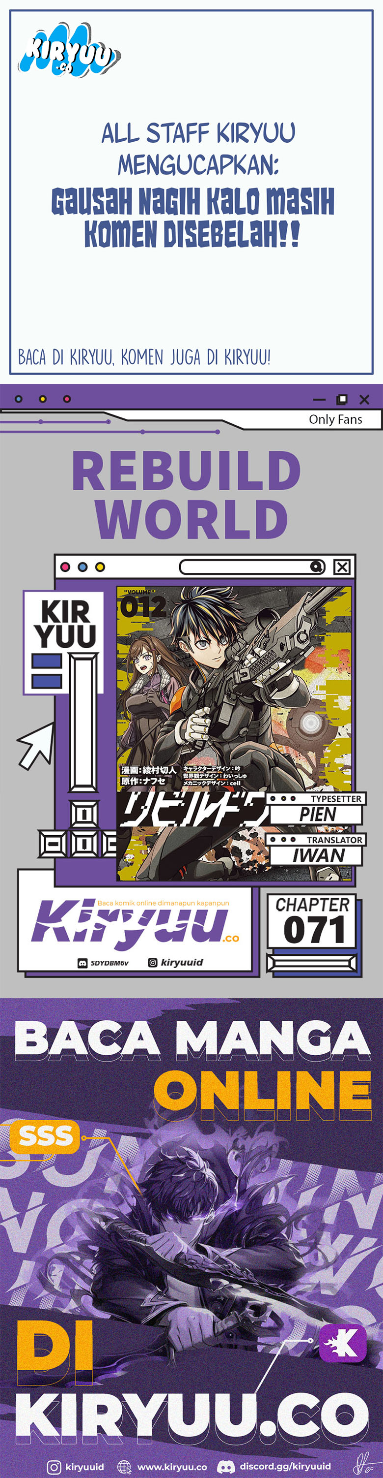 Rebuild World Chapter 71 Image 0