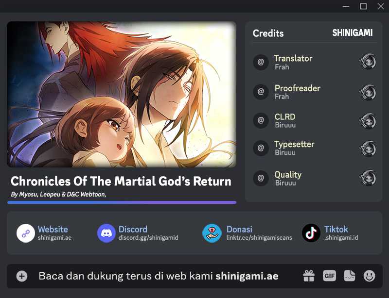 Chronicles Of The Martial God’s Return Chapter 86 Image 0