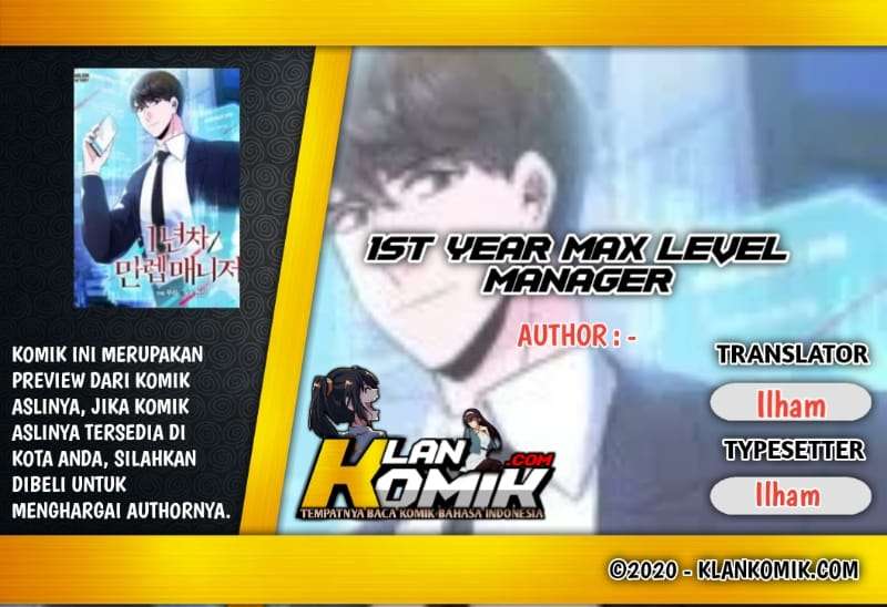 1st Year Max Level Manager Chapter 01 Image 0