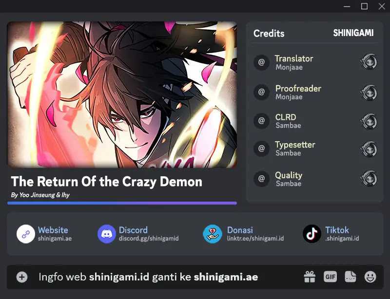 Return of the Mad Demon Chapter 102 Image 0