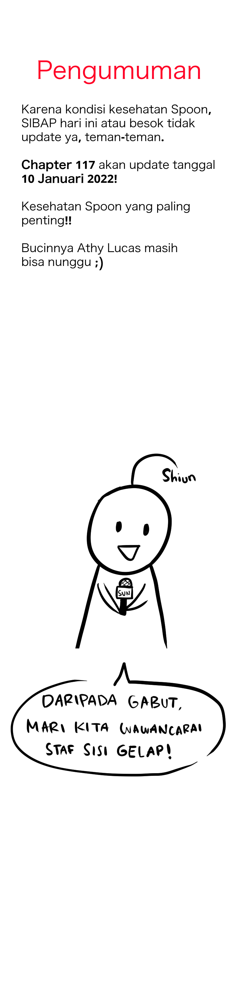 Who Made Me a Princess Chapter 116 Pengumuman + BTS SIBAP Image 0