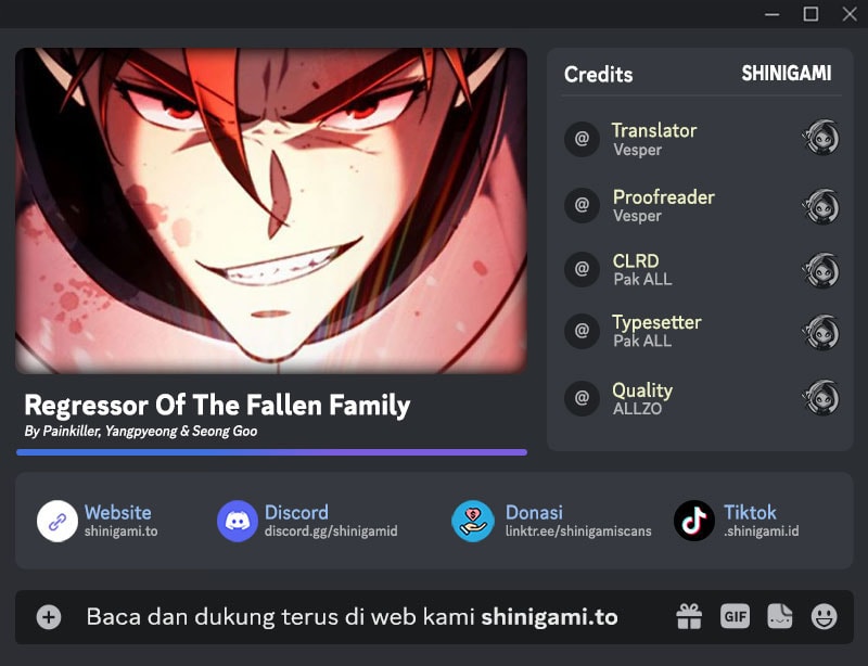 Regressor of the Fallen Family Chapter 109 Image 0