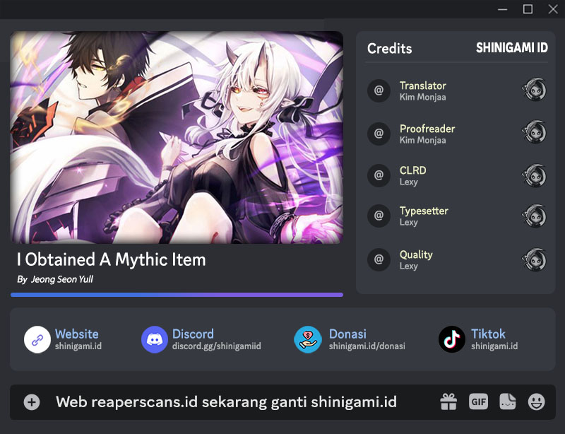 I Obtained a Mythic Item Chapter 44 Image 0