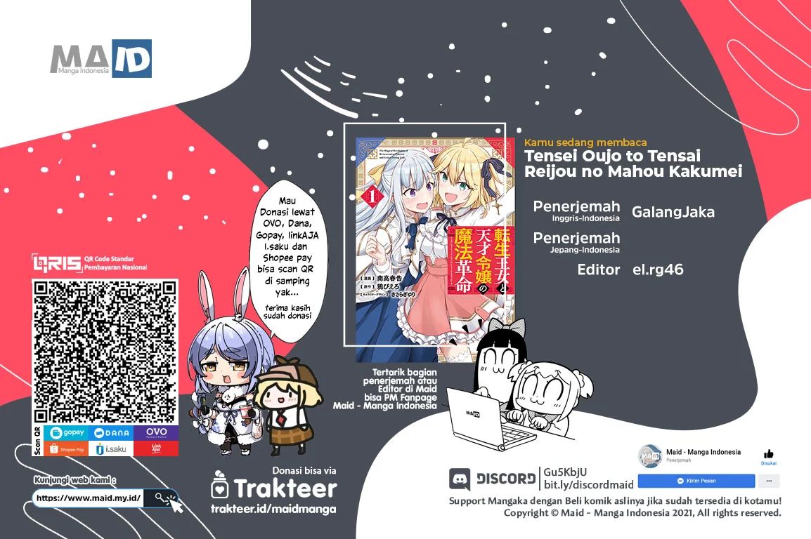 Tensei Oujo to Tensai Reijou no Mahou Kakumei Chapter 6 Image 0