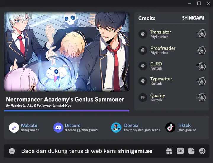 Necromancer Academy’s Genius Summoner Chapter 08 Image 0