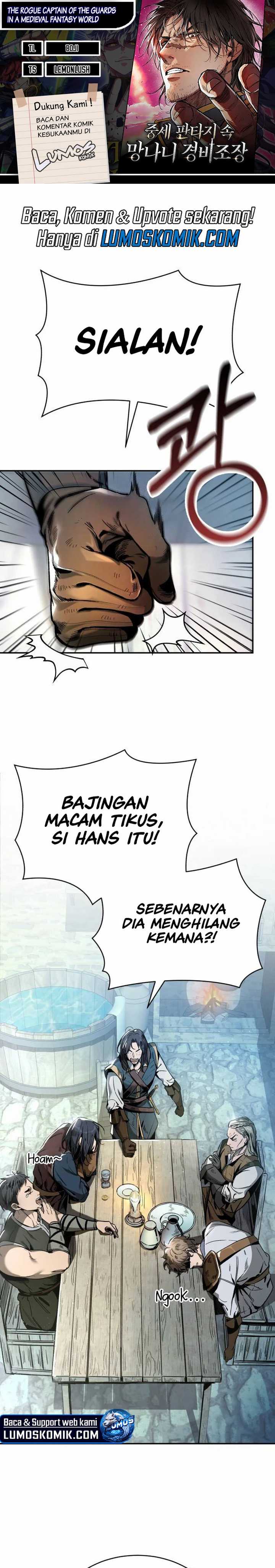 Roguish Guard in a Medieval Fantasy Chapter 02 bahasa indonesia Image 0