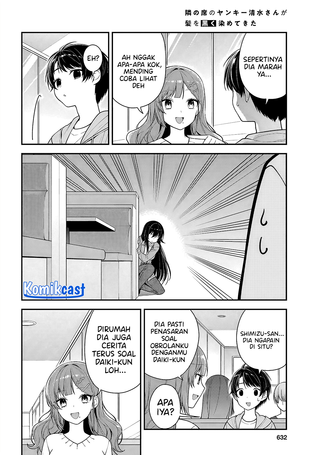 Tonari no Seki no Yankee Shimizu-san ga Kami o Kuroku Sometekita Chapter 05 Fix Image 16