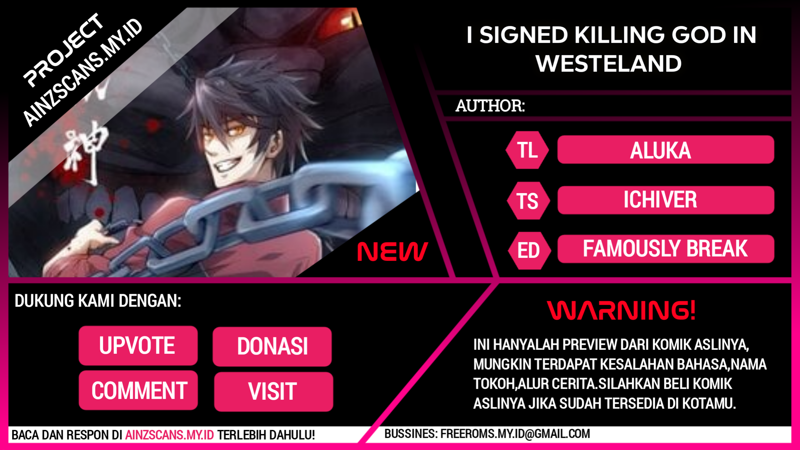 I signed Killing God in the Wasteland Chapter 06 Image 0