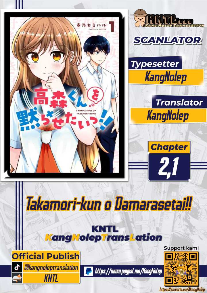 Takamori-kun wo Damarasetai!! Chapter 02.1 Image 0
