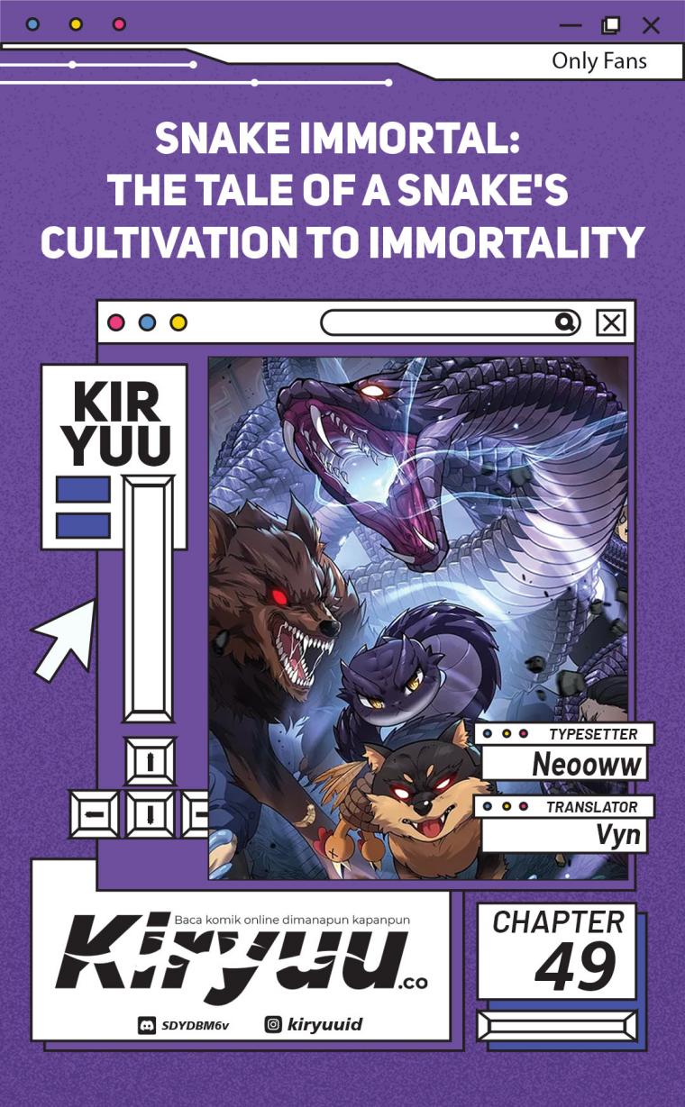 Snake Immortal: The Tale of a Snake’s Cultivation to Immortality Chapter 49 Image 0