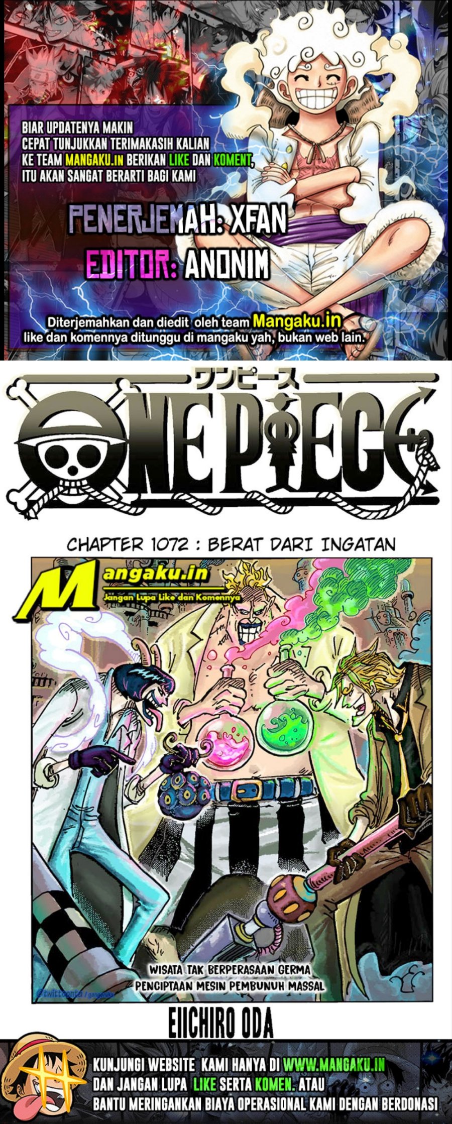 One Piece Chapter 1072 HQ Image 0