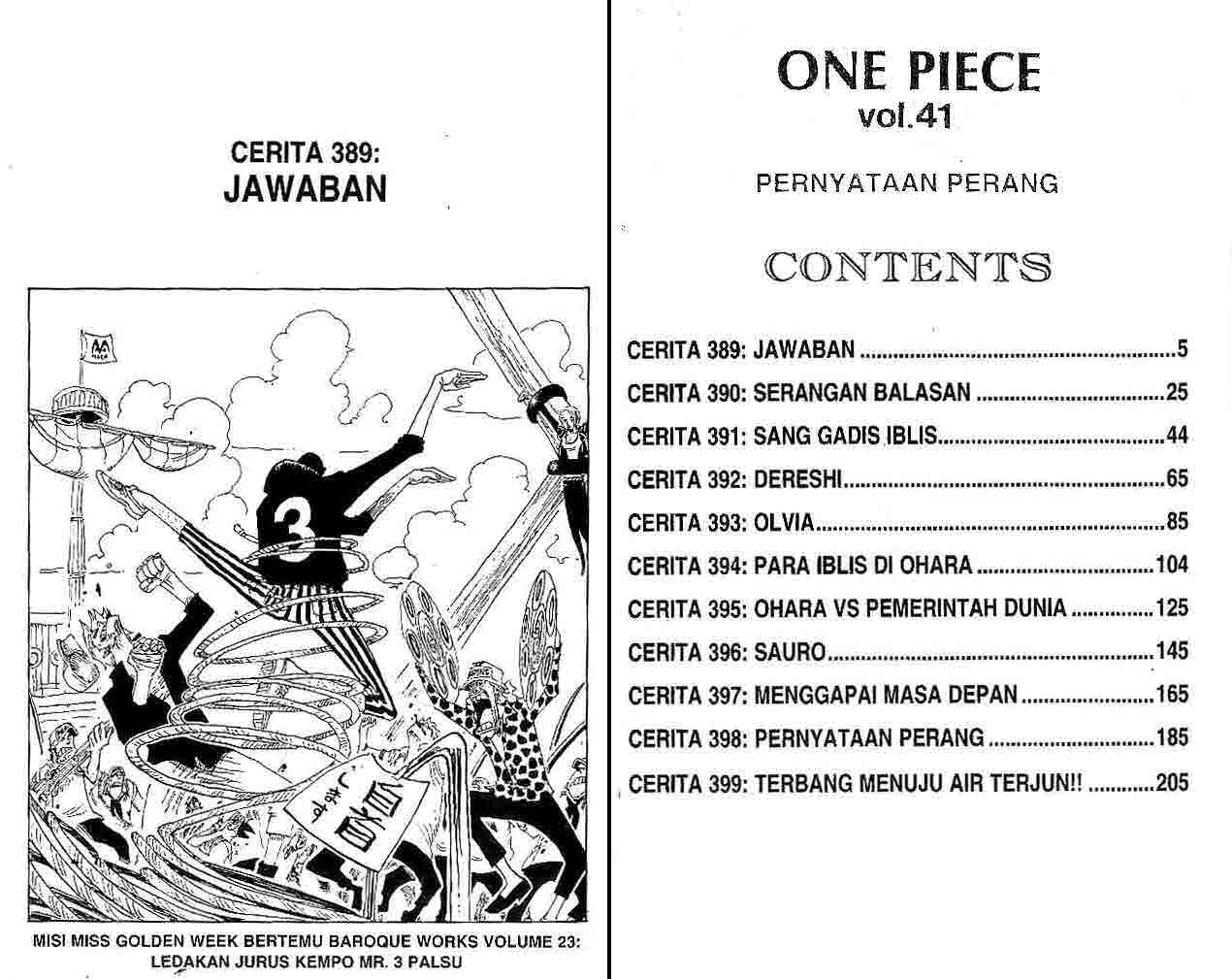 One Piece Chapter 389 Image 1