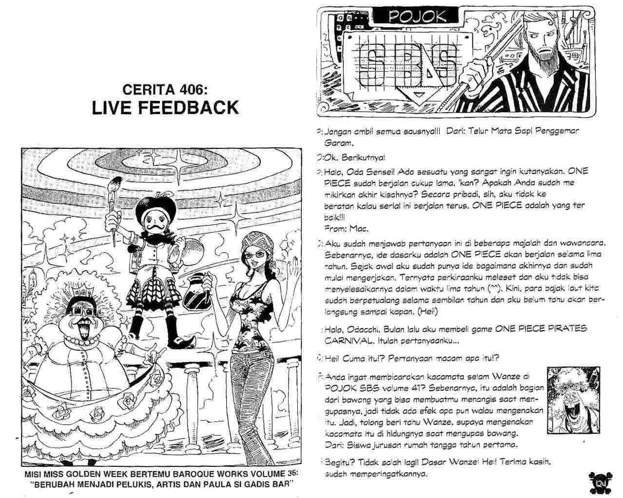 One Piece Chapter 406 Image 0