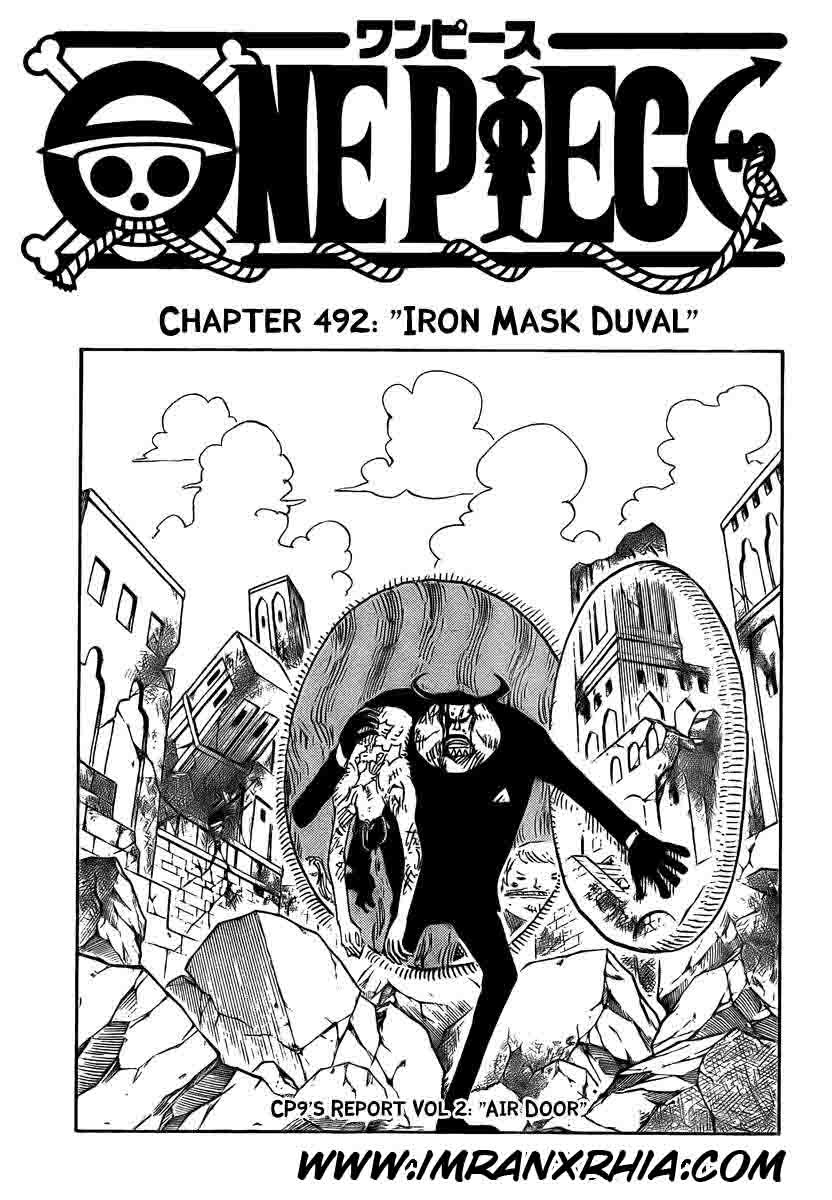 One Piece Chapter 492 Image 0