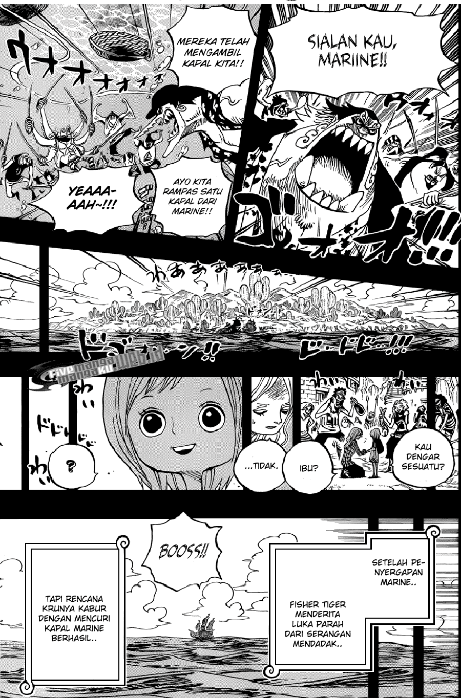 One Piece Chapter 623 – si bajak laut fisher tiger Image 12