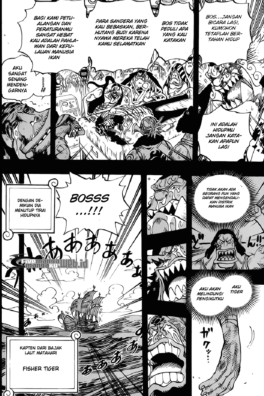 One Piece Chapter 623 – si bajak laut fisher tiger Image 17