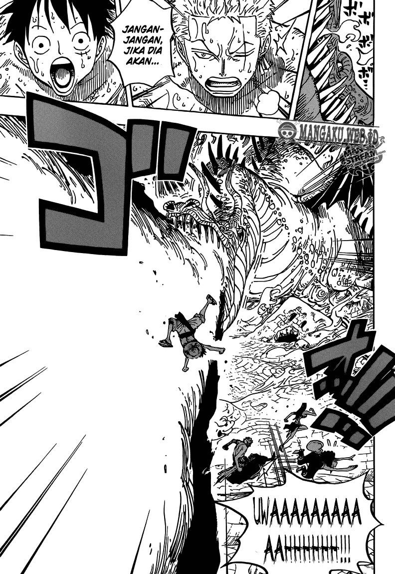 One Piece Chapter 656 – petualangan di pulau terbakar Image 3