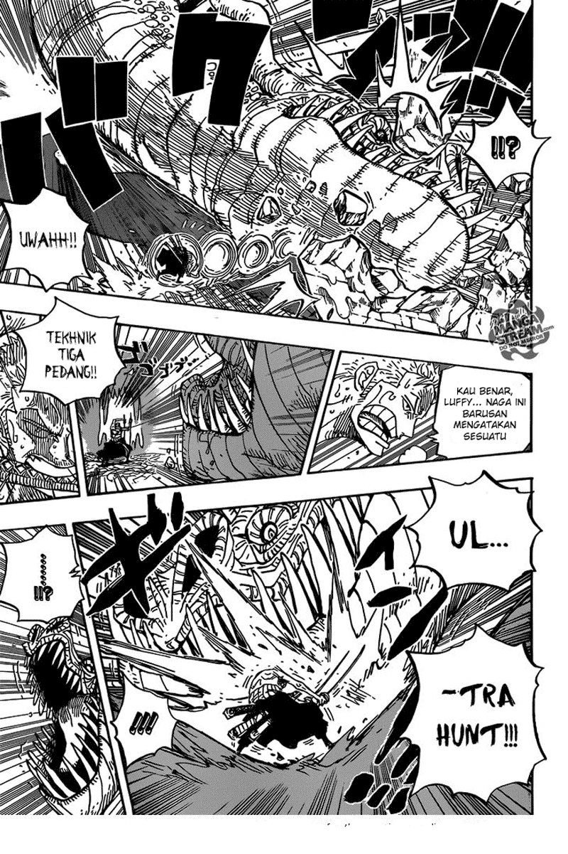 One Piece Chapter 656 – petualangan di pulau terbakar Image 7
