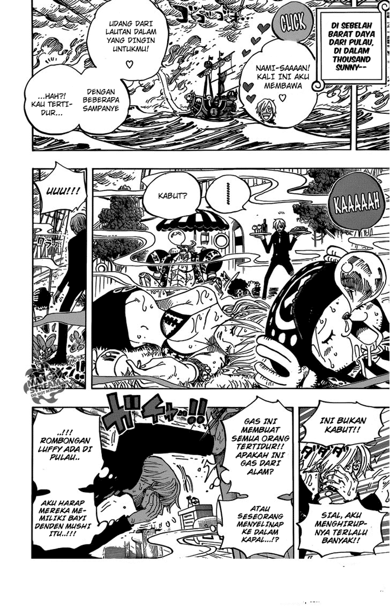 One Piece Chapter 656 – petualangan di pulau terbakar Image 15