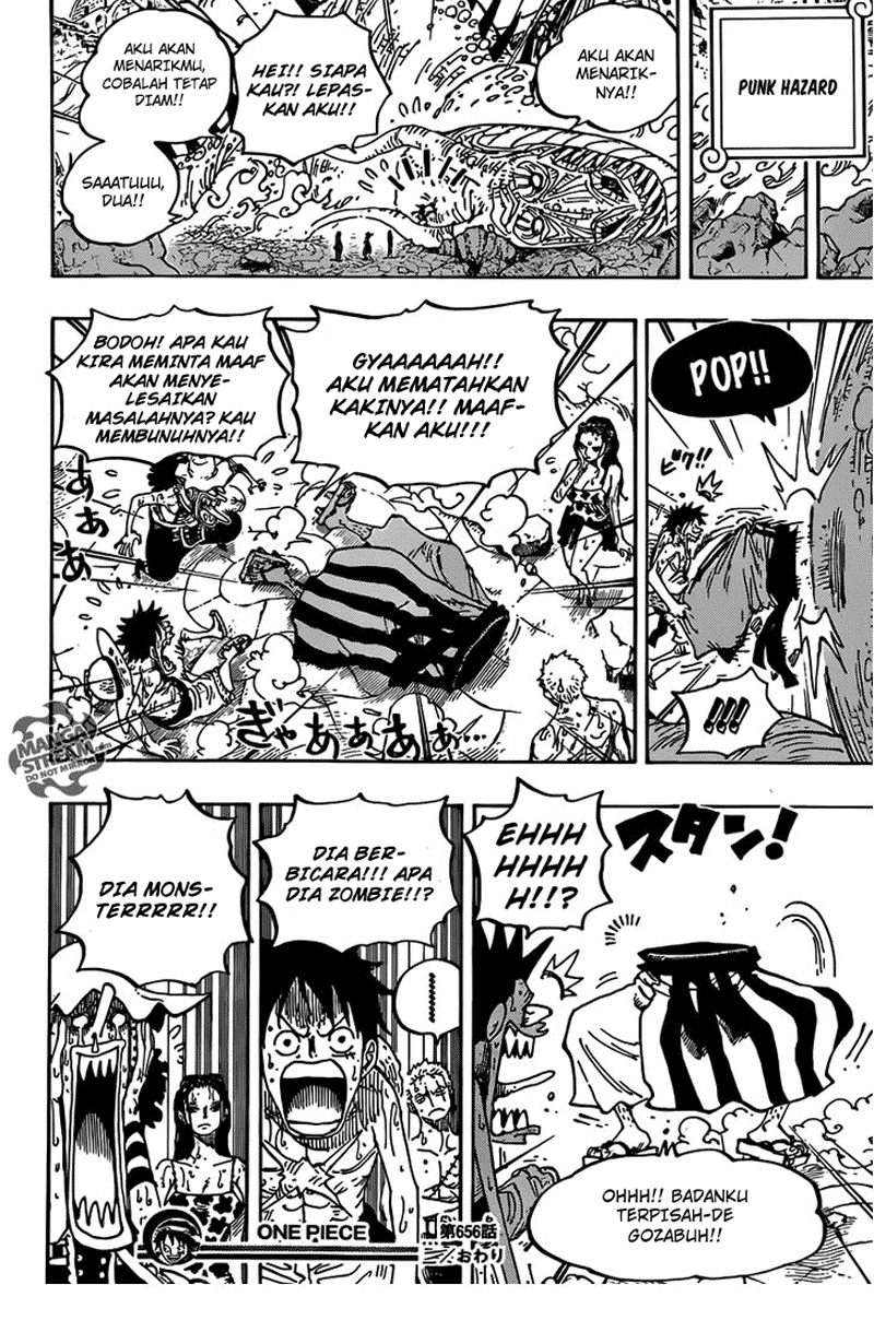 One Piece Chapter 656 – petualangan di pulau terbakar Image 17