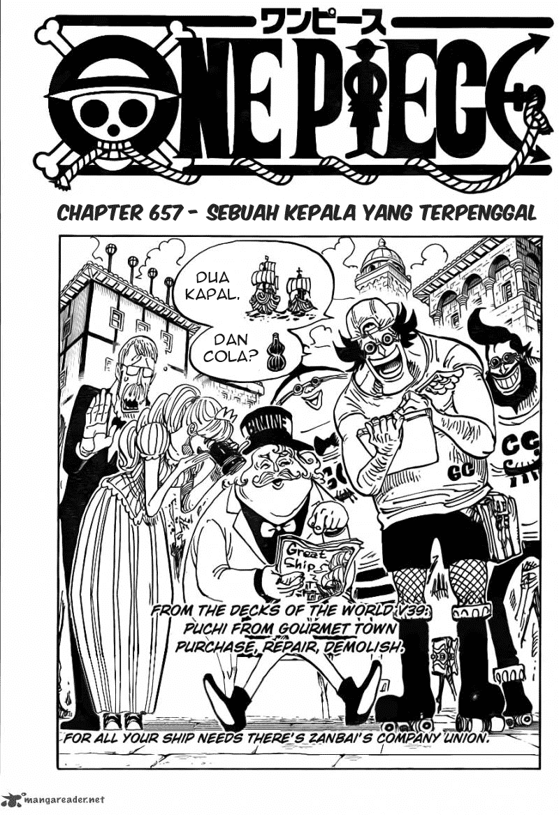 One Piece Chapter 657 – sebuah kepala yang terpenggal Image 1