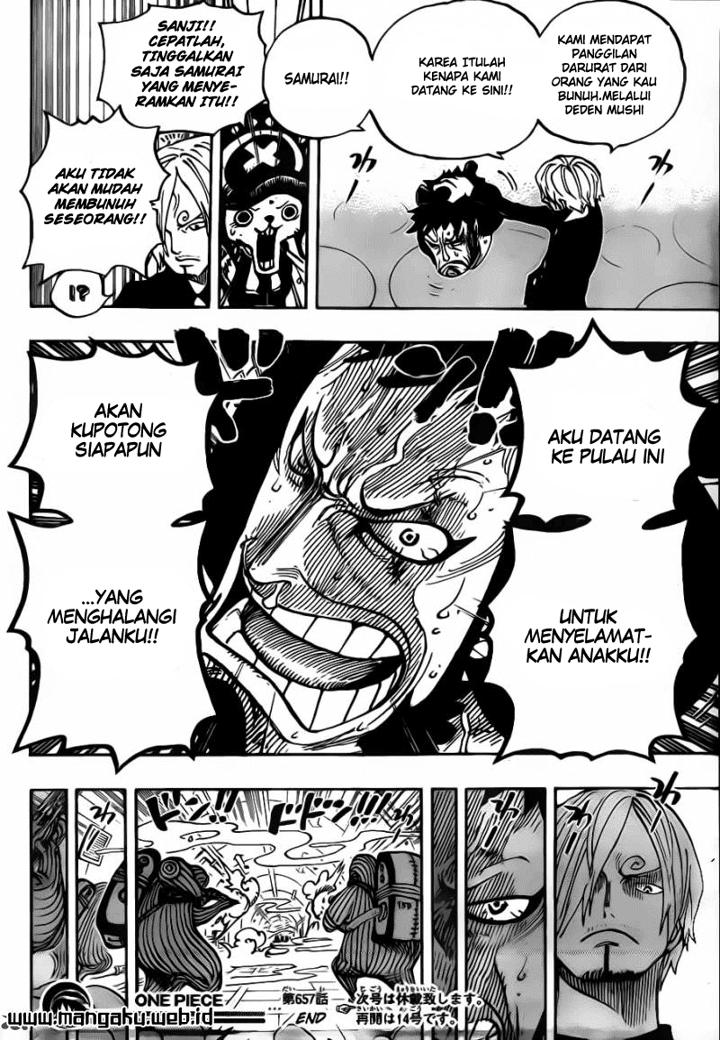 One Piece Chapter 657 – sebuah kepala yang terpenggal Image 16