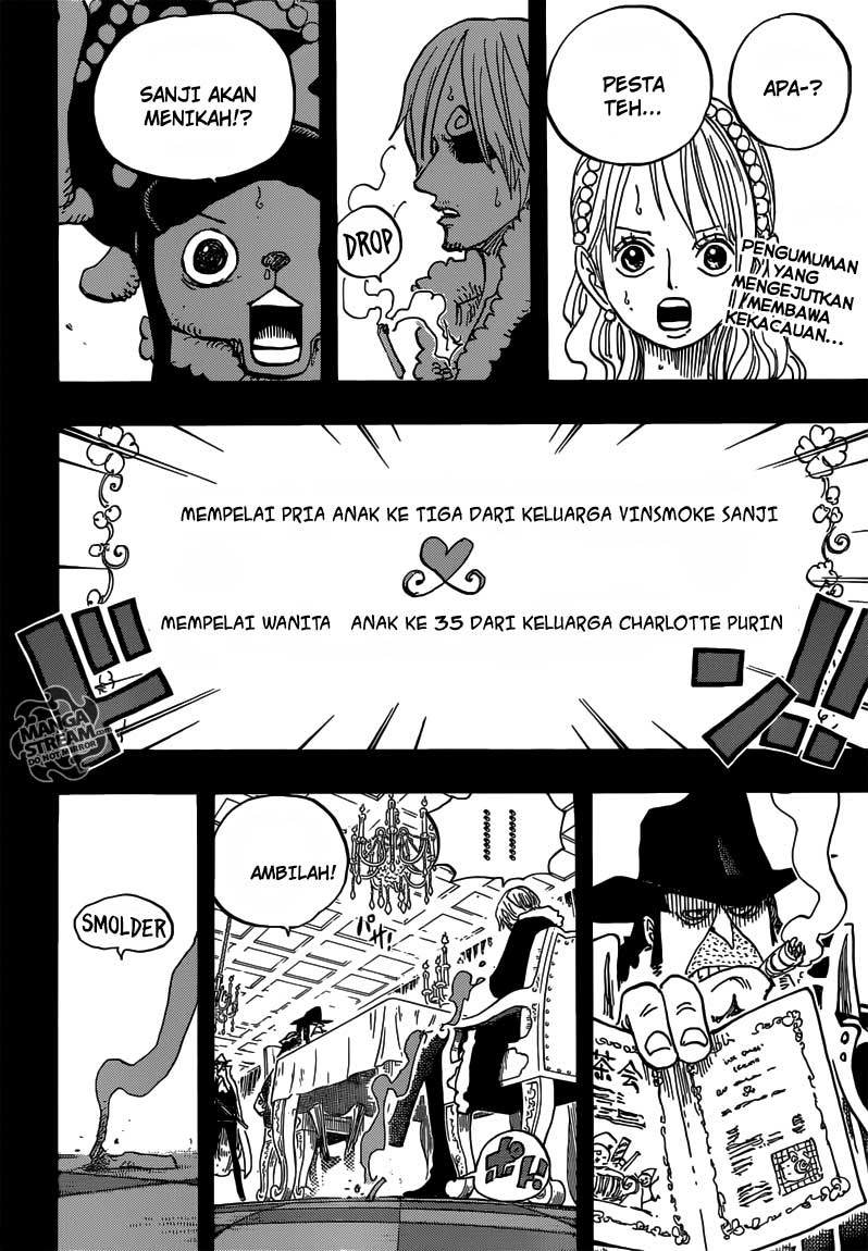 One Piece Chapter 813 undangan pesta minum teh Image 2