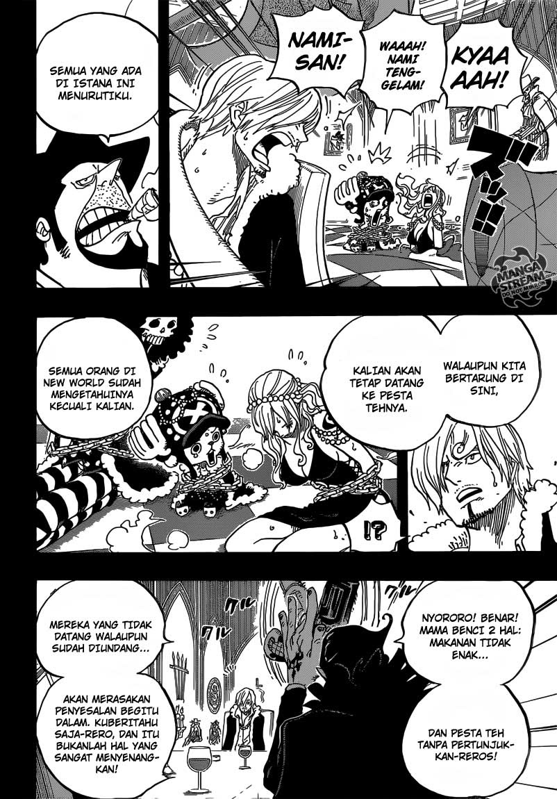 One Piece Chapter 813 undangan pesta minum teh Image 8